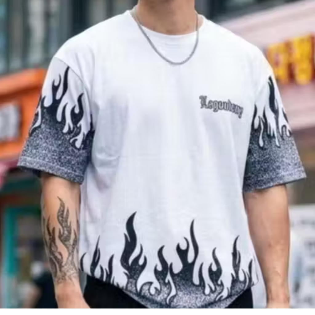 Street-Fire Edition Men’s Oversized T-Shirt