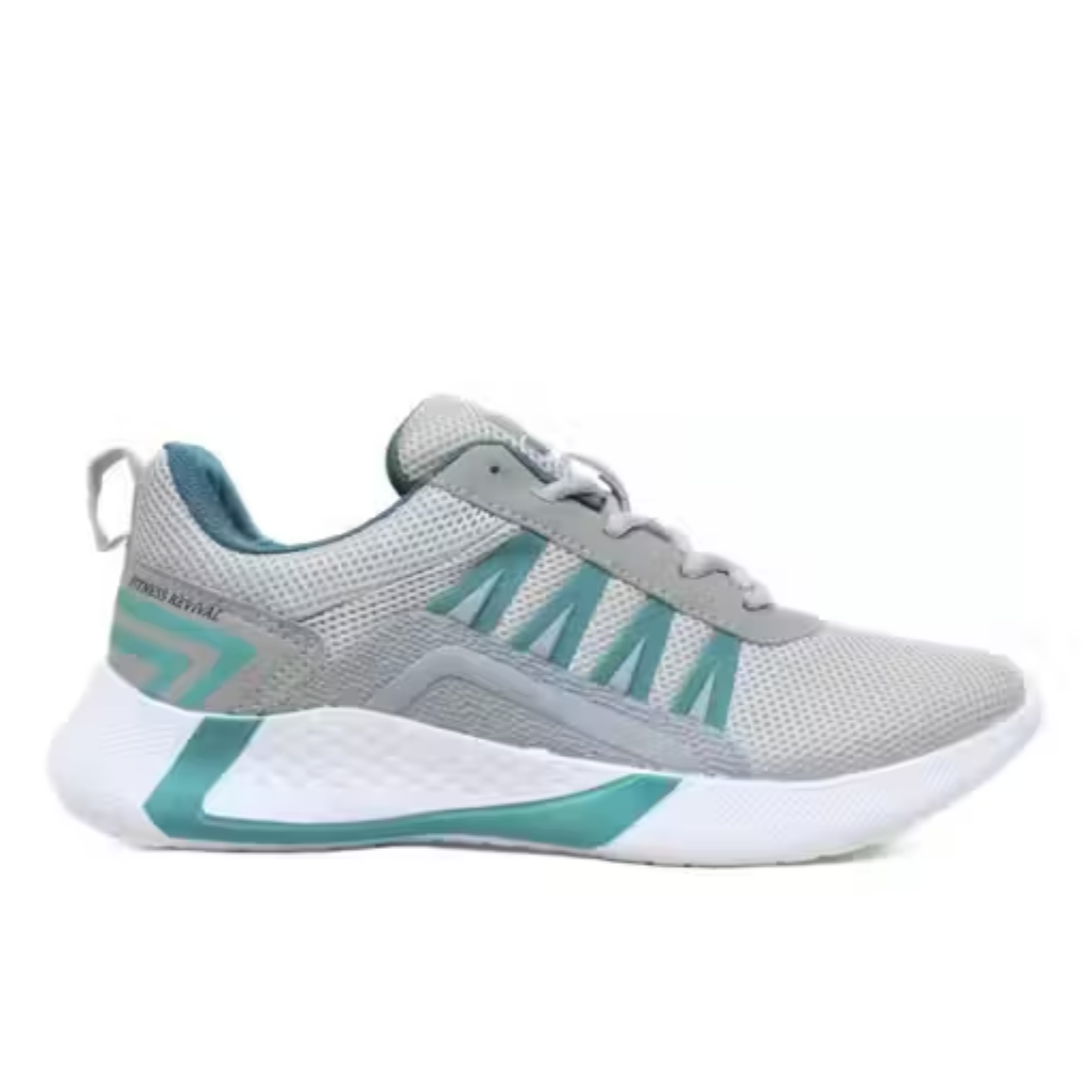 Stylish Grey & Orange Sports Sneaker