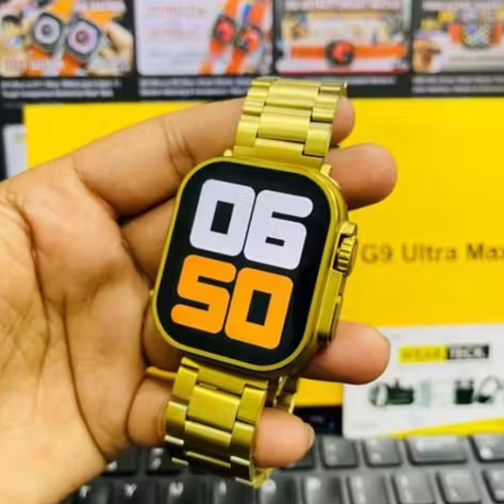 Luxury Gold Edition Smartwatch – High-Definition Display