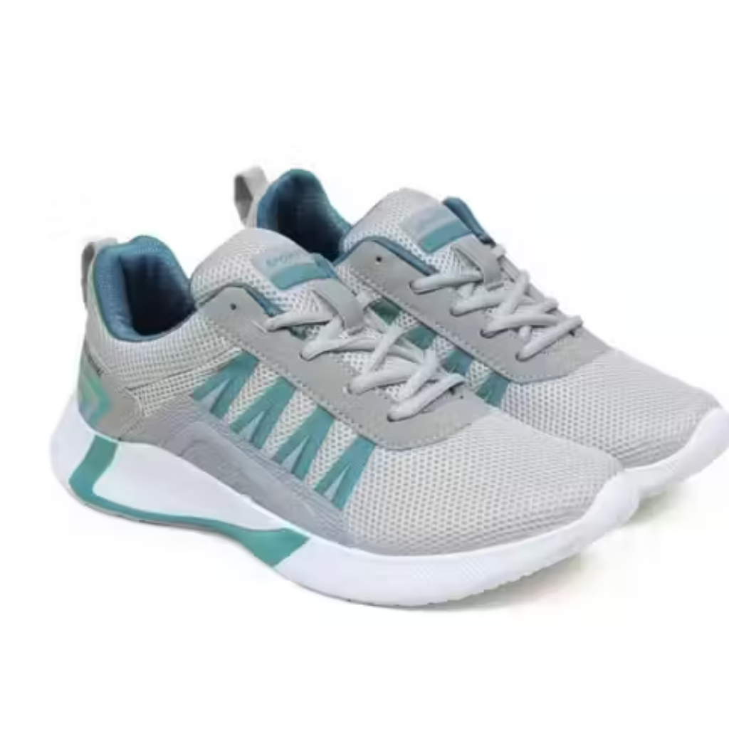 Stylish Grey & Orange Sports Sneaker