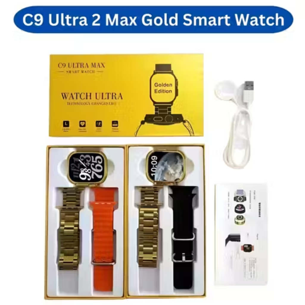 Luxury Gold Edition Smartwatch – High-Definition Display